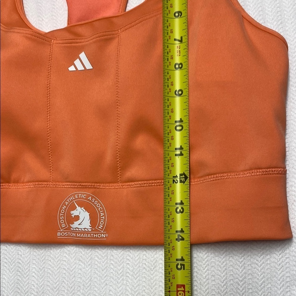 Adidas Sports Bra Racerback Performance Boston Athletic Association Orange 32-34 - Picture 6 of 14